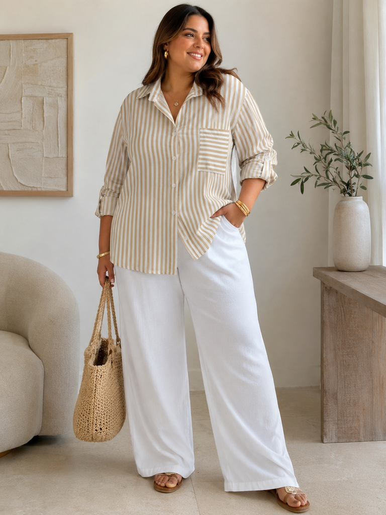 Camisa de rayas mujer